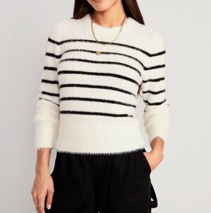 Old Navy Eyelash Knit Striped Sweater Size XL
